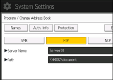 Operation panel screen illustration