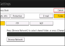 Operation panel screen illustration