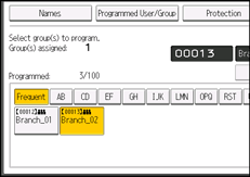 Operation panel screen illustration