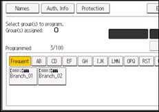 Operation panel screen illustration