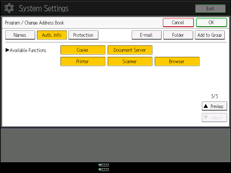 operation panel screen illustration
