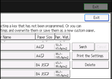 Operation panel screen illustration