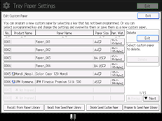 Operation panel screen illustration