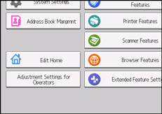 Operation panel screen illustration
