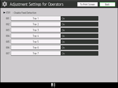 Operation panel screen illustration