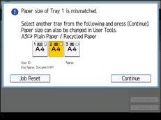 Operation panel screen illustration