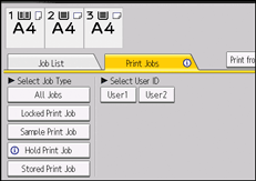 Operation panel screen illustration