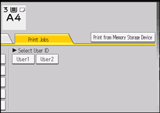 Operation panel screen illustration