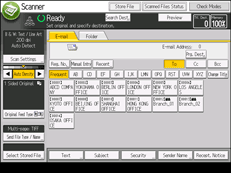Operation panel screen illustration