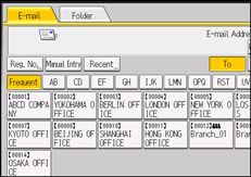 Operation panel screen illustration