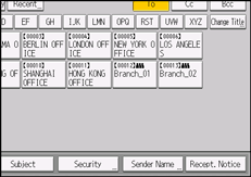Operation panel screen illustration