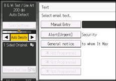 Operation panel screen illustration
