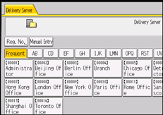 Operation panel screen illustration