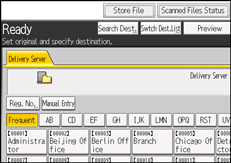 Operation panel screen illustration