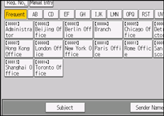 Operation panel screen illustration