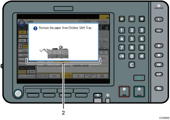 Control panel illustration numbered callout illustration