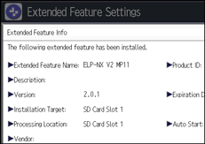 Operation panel screen illustration