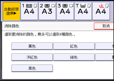 操作面板畫面說明圖