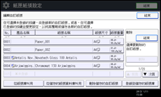 操作面板畫面說明圖