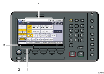控制面板說明圖編號標註說明圖