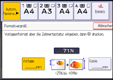 Abbildung Bedienfeld-Display