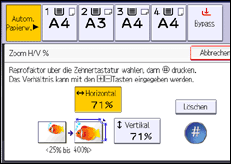 Abbildung Bedienfeld-Display