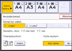 Abbildung Bedienfeld-Display