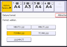 Abbildung Bedienfeld-Display