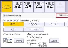 Abbildung Bedienfeld-Display