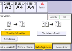Abbildung Bedienfeld-Display