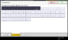 Abbildung Bedienfeld-Display