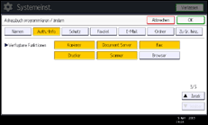 Abbildung Bedienfeld-Display