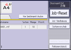Abbildung Bedienfeld-Display