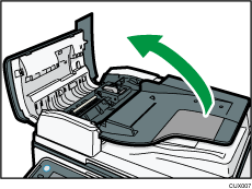 Ilustración del alimentador automático de documentos inverso