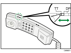 Ilustración de la especificación del tipo de línea de auricular