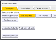 Ilustración de la pantalla panel de mandos