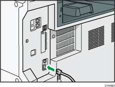 Illustration de la connexion du câble Ethernet