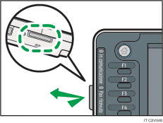 Illustrazione dello slot per supporti