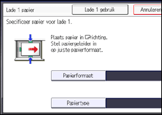 Schermafbeelding bedieningspaneel