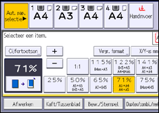 Schermafbeelding bedieningspaneel