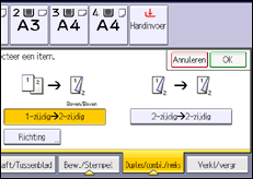 Schermafbeelding bedieningspaneel