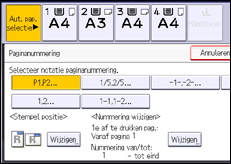 Schermafbeelding bedieningspaneel