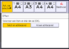 Schermafbeelding bedieningspaneel
