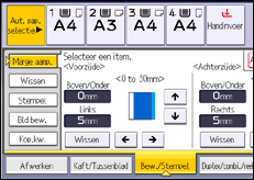 Schermafbeelding bedieningspaneel