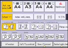 Schermafbeelding bedieningspaneel