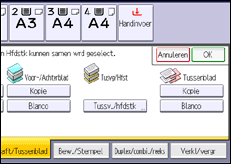 Schermafbeelding bedieningspaneel