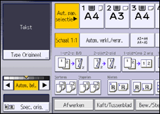 Schermafbeelding bedieningspaneel