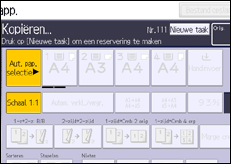 Schermafbeelding bedieningspaneel