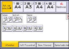 Schermafbeelding bedieningspaneel