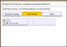 Schermafbeelding bedieningspaneel